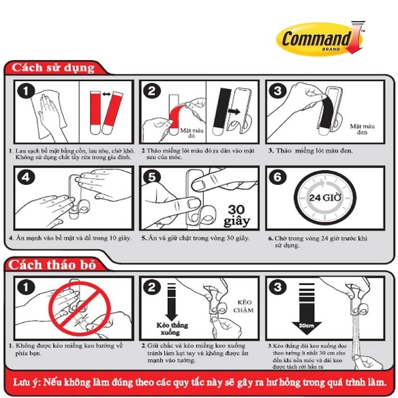 Móc dán tường kiểu vuông Command™ 17501ANZ - Chịu lực 900g - 2 cái/vỉ, , large image number null